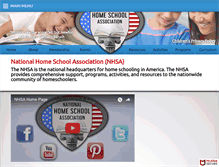 Tablet Screenshot of nationalhomeschoolassociation.com